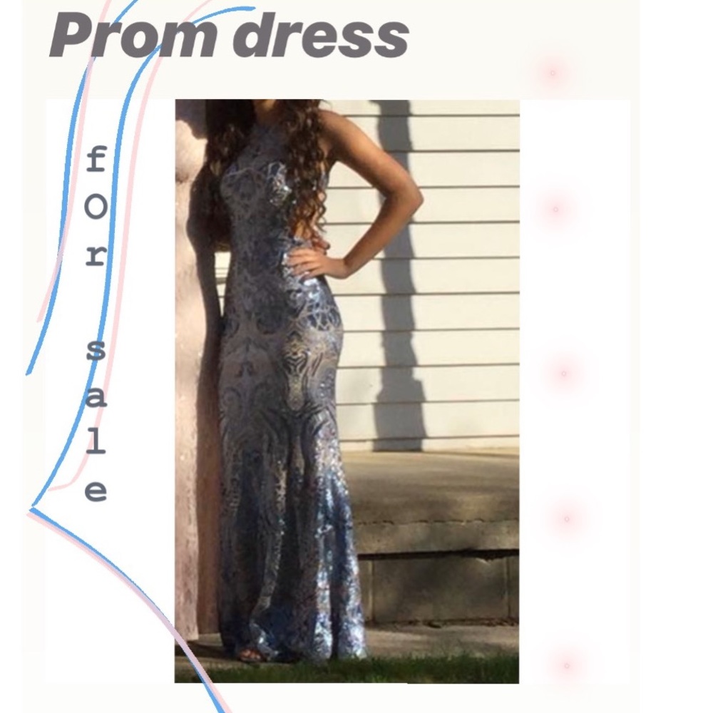 Camille La Vie Blue Prom Dress